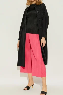 Pleats Please Issey Miyake RÓŻOWY Plisowane spodnie