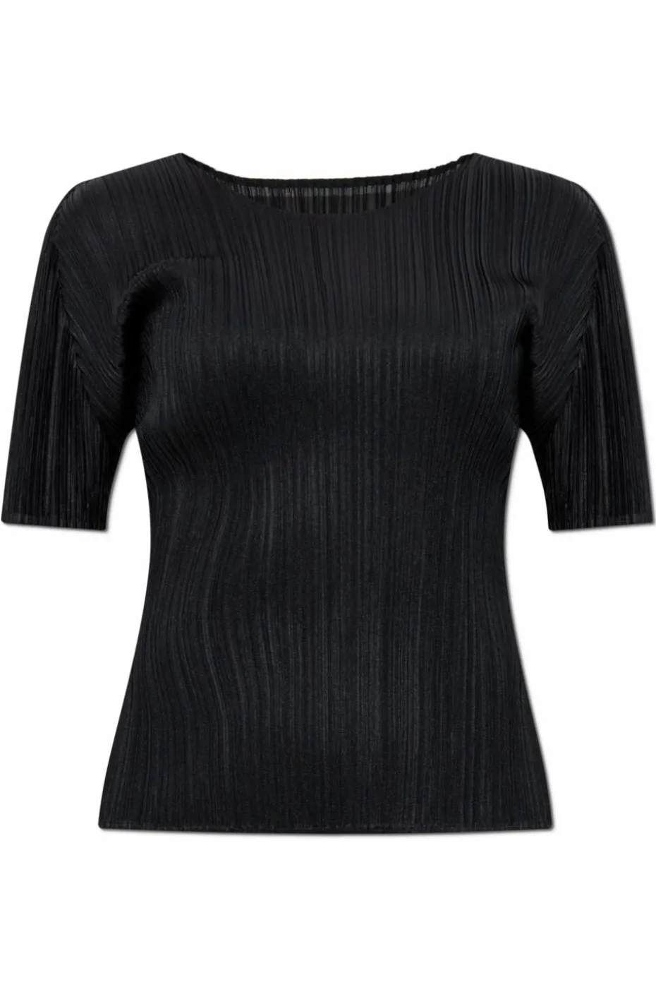 Pleats Please Issey Miyake CZARNY Plisowany top