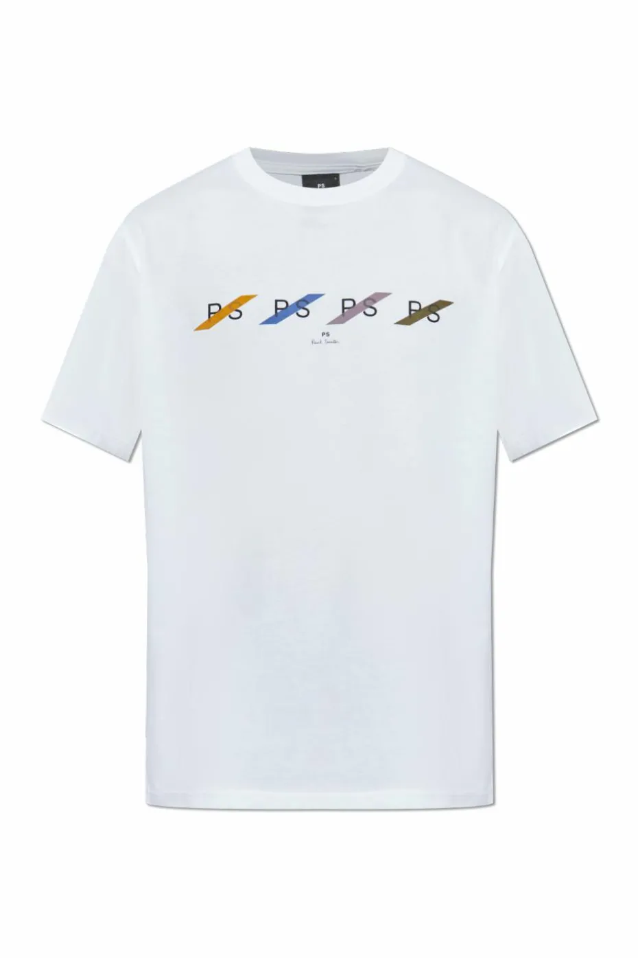 PS Paul Smith BIAŁY T-shirt z nadrukiem