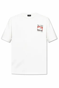 PS Paul Smith BIAŁY T-shirt z nadrukiem