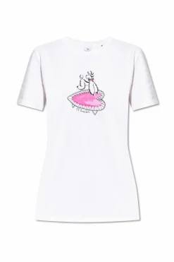 PS Paul Smith BIAŁY T-shirt z nadrukiem