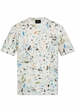 PS Paul Smith BIAŁY T-shirt z nadrukiem