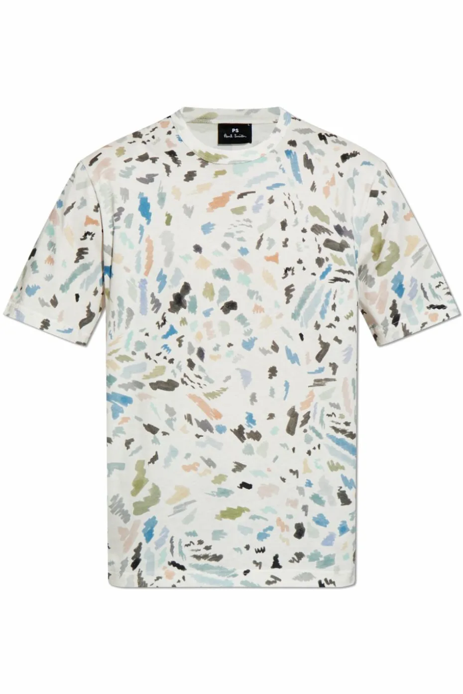 PS Paul Smith BIAŁY T-shirt z nadrukiem