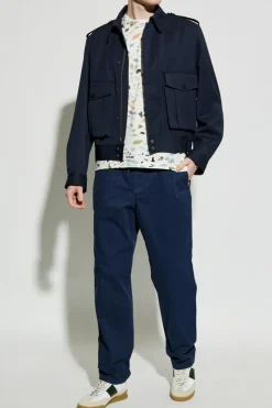 PS Paul Smith BIAŁY T-shirt z nadrukiem