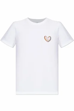 PS Paul Smith BIAŁY T-shirt z nadrukiem