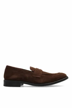 PS Paul Smith BRĄZOWY Skórzane buty typu `loafers`
