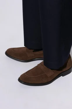 PS Paul Smith BRĄZOWY Skórzane buty typu `loafers`