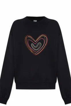PS Paul Smith CZARNY Bluza z kolorowo wyszytym wzorem