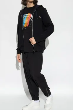PS Paul Smith CZARNY Bluza z kapturem
