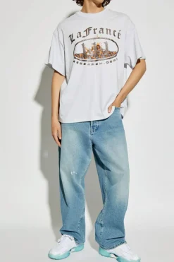 Puma BIAŁY T-shirt z kolorowym nadrukiem