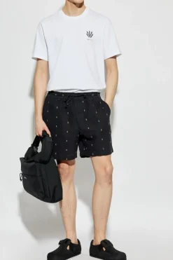 Rag & Bone BIAŁY Bawełniany t-shirt z logo