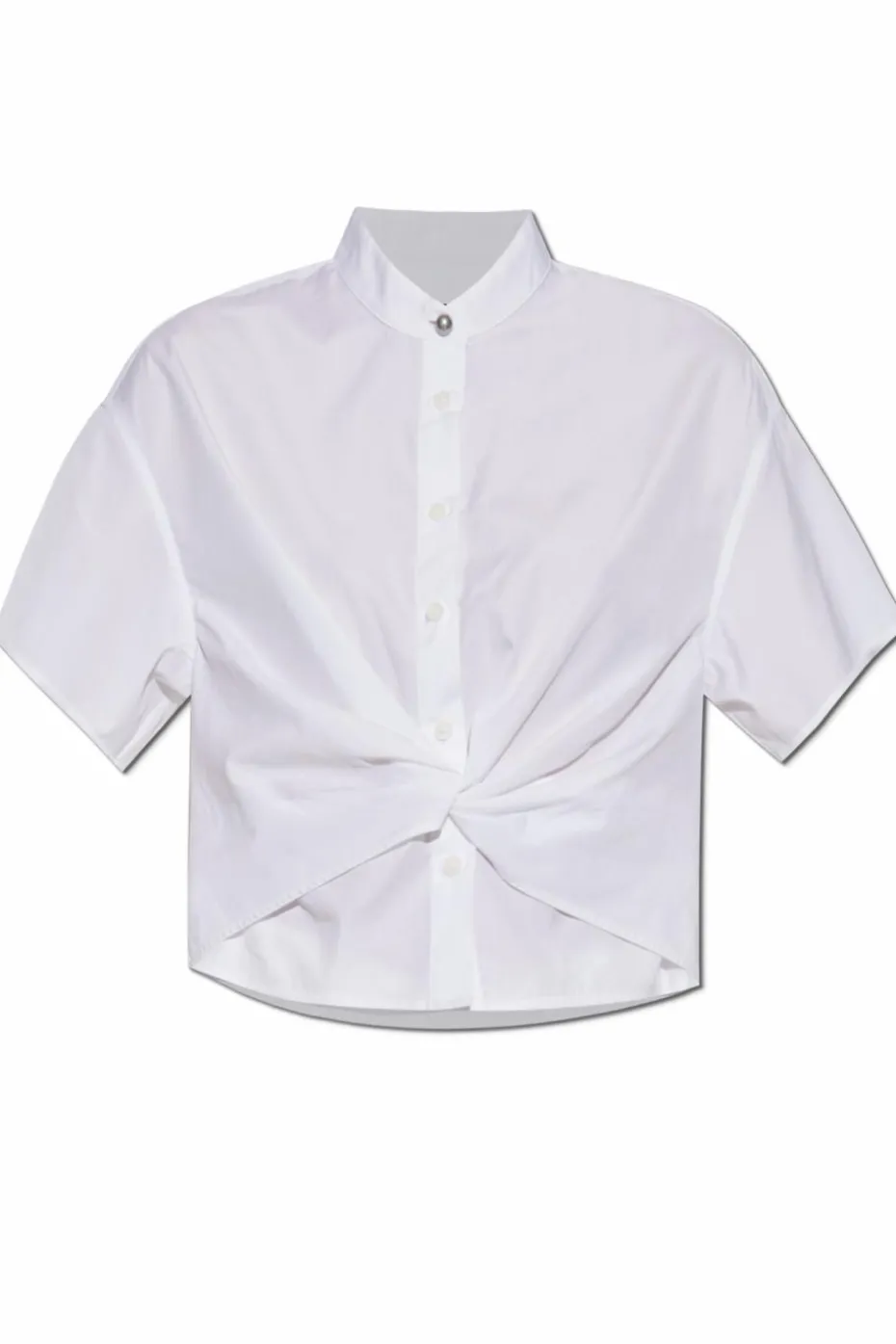 Rag & Bone BIAŁY Top z drapowaniem