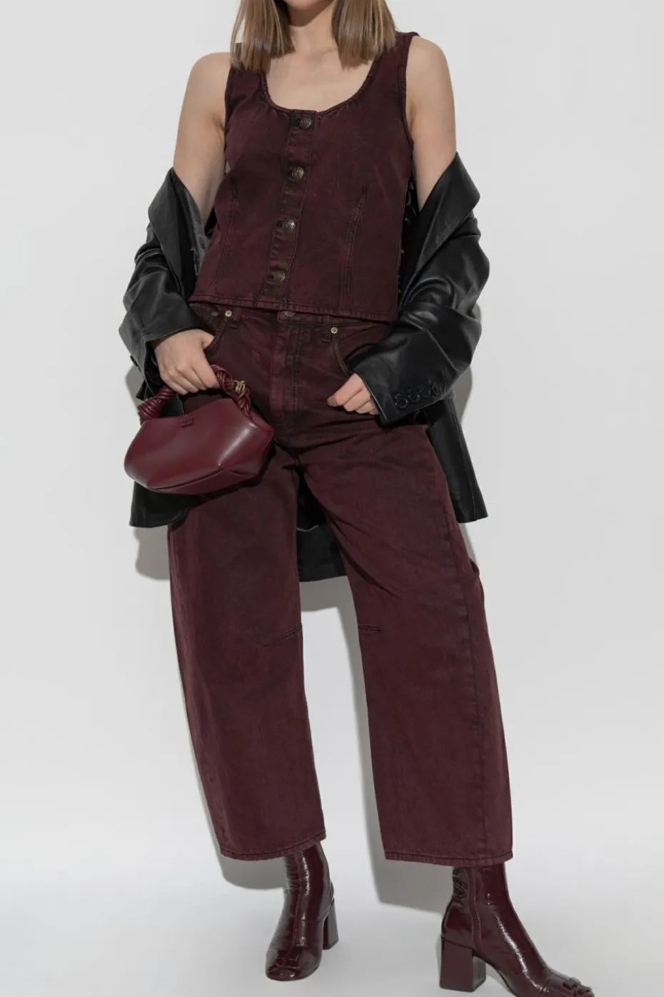 Rag & Bone BORDO Jeansy z wysokim stanem