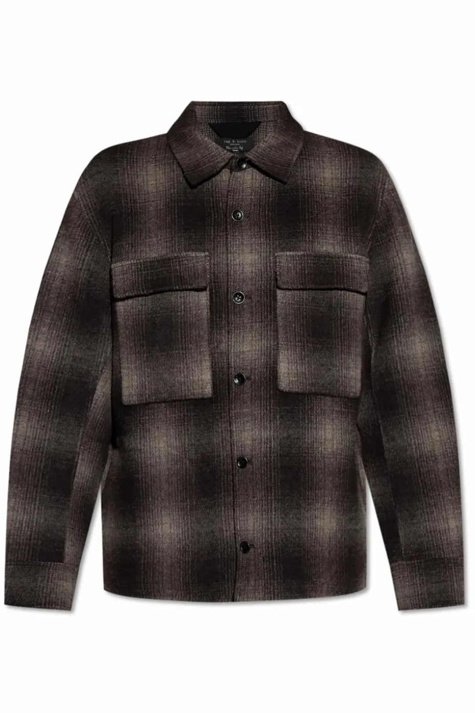 Rag & Bone BRĄZOWY Koszula ze wzorem w kratę
