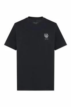 Rag & Bone CZARNY Bawełniany t-shirt z logo