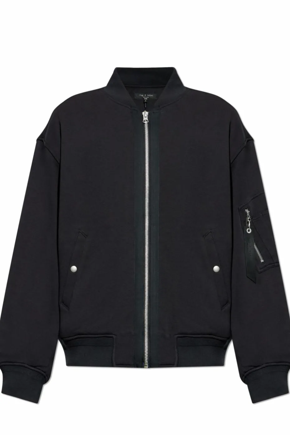Rag & Bone CZARNY Kurtka `Terry` typu `bomber`