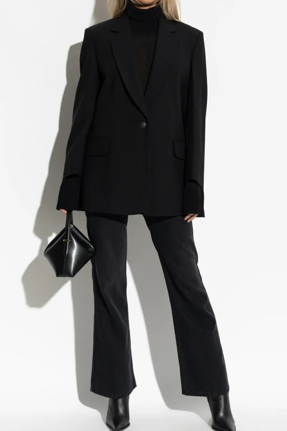Rag & Bone CZARNY Marynarka z otwartymi klapami