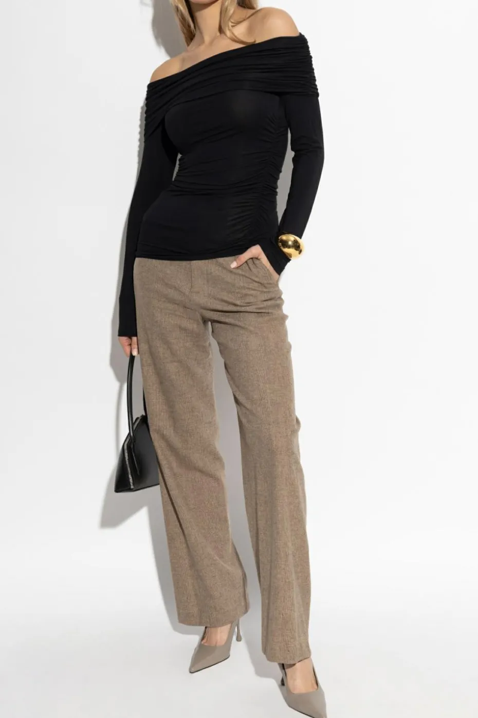 Rag & Bone CZARNY Top `Luca`