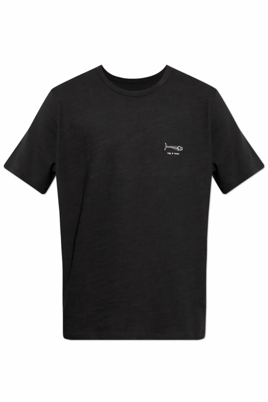 Rag & Bone CZARNY T-shirt z logo