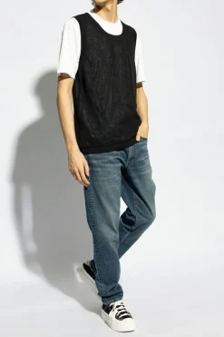 Rag & Bone GRANATOWY Jeany typu ‘slim’