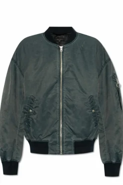 Rag & Bone GRANATOWY Kurtka `Manston`