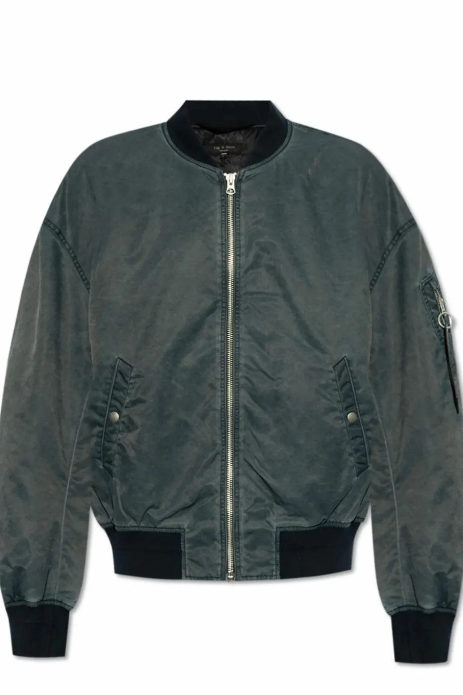 Rag & Bone GRANATOWY Kurtka `Manston`