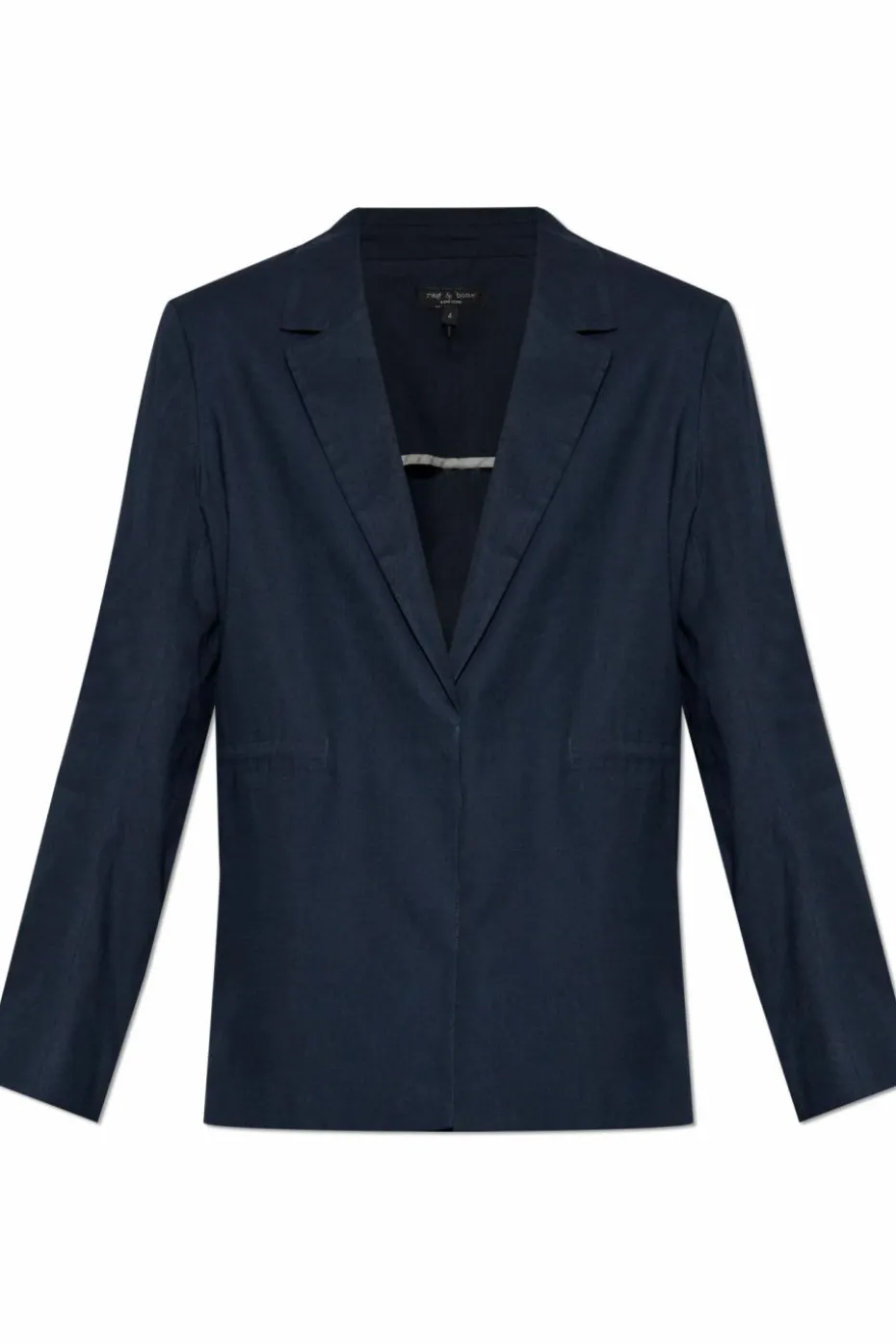 Rag & Bone GRANATOWY Marynarka z otwartymi klapami