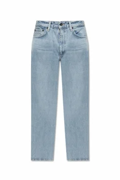 Rag & Bone jasnoniebieski Jeansy z nogawkami o prostym kroju