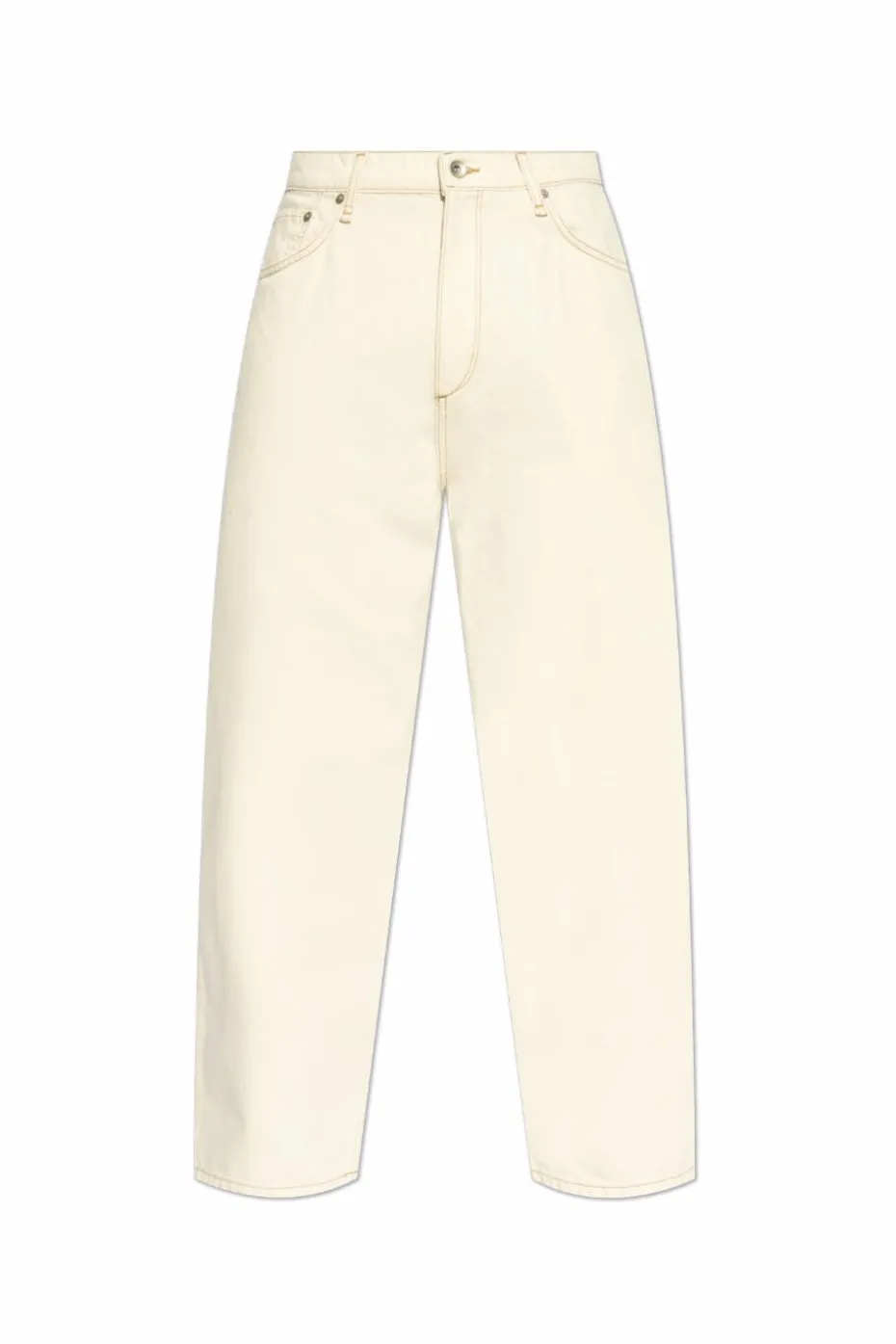 Rag & Bone kremowy Jeansy typu `Baggy`