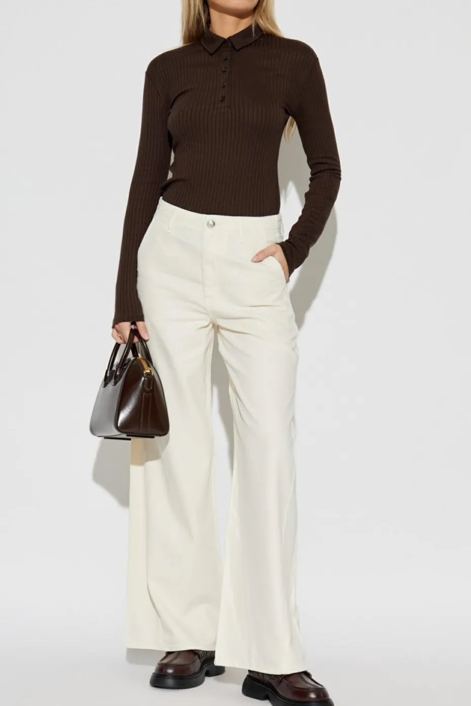 Rag & Bone kremowy Jeansy `Sofie`