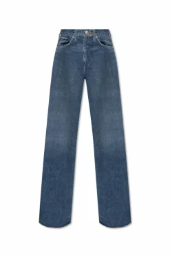 Rag & Bone NIEBIESKI Bawełniane spodnie ‘Miramar Sofie’