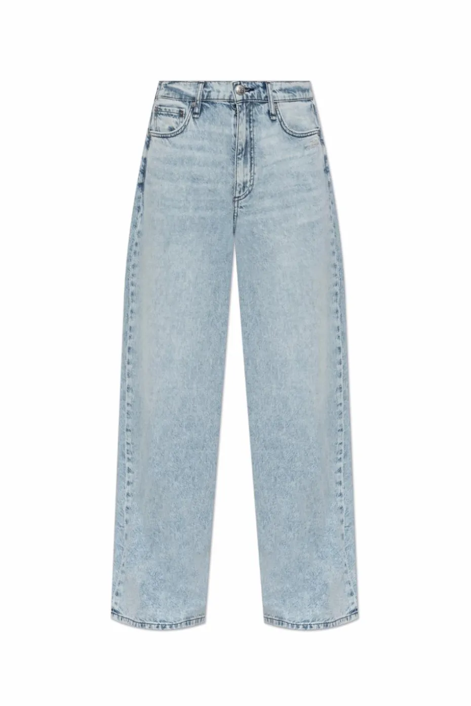 Rag & Bone SZARY Jeansy z szerokimi nogawkami `Featherweight Sofie`