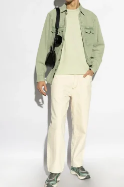 Rag & Bone ZIELONY Jeansowa koszula