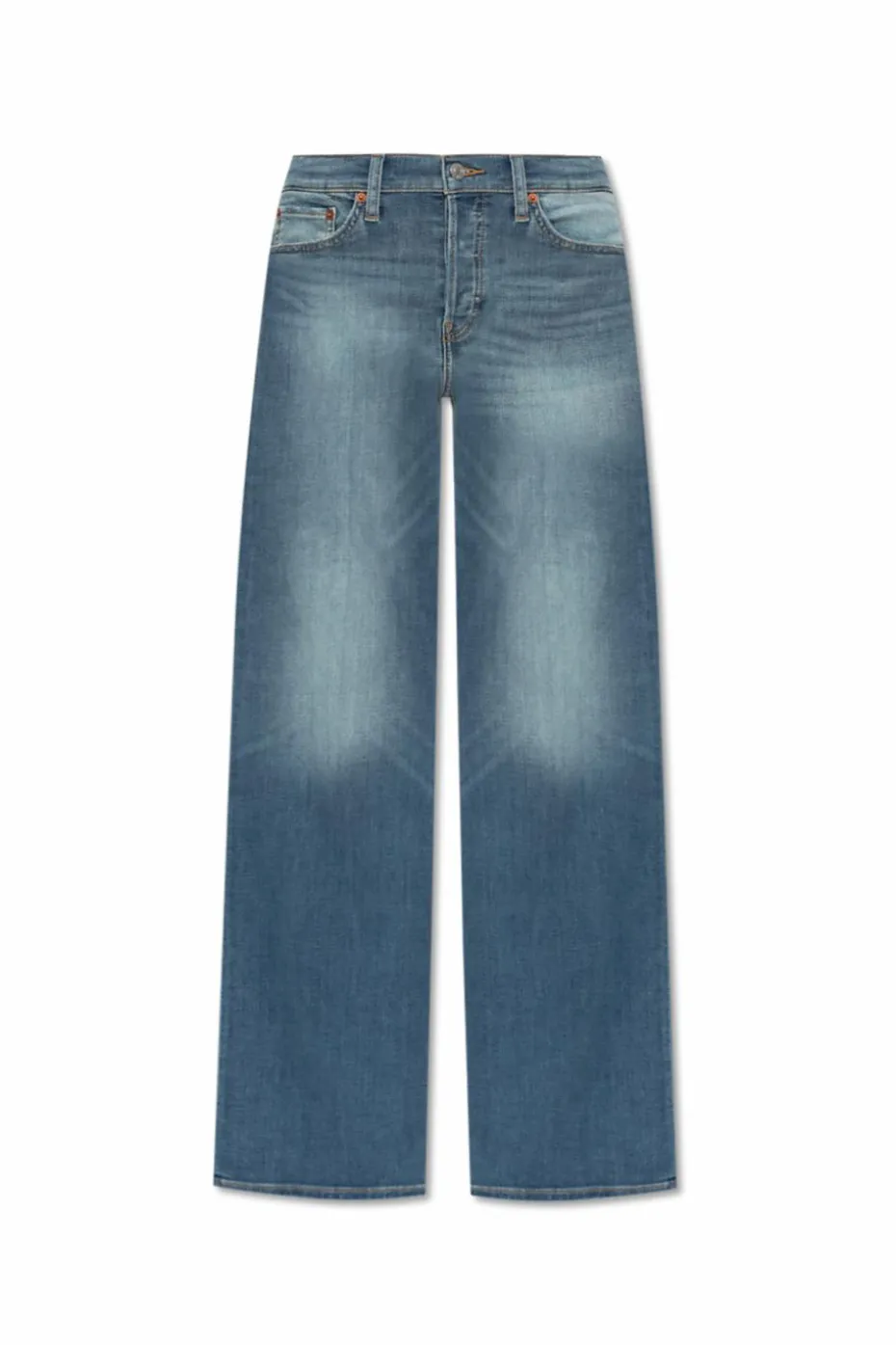 RE/DONE NIEBIESKI Jeansy z nogawkami o szerokim kroju