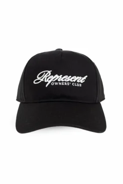 Represent CZARNY Czapka z daszkiem