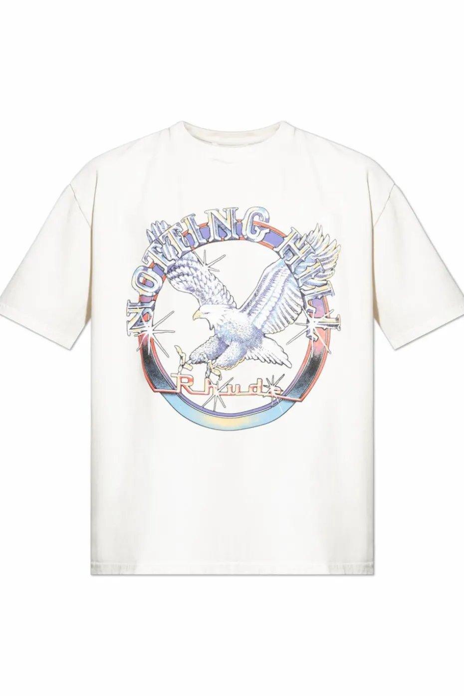 Rhude BIAŁY T-shirt z nadrukiem