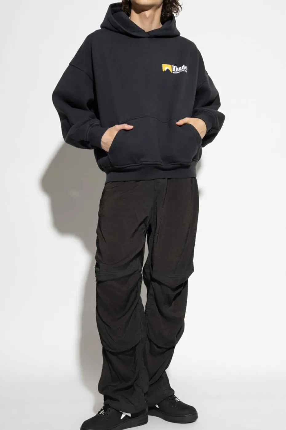 Rhude CZARNY Bluza z logo