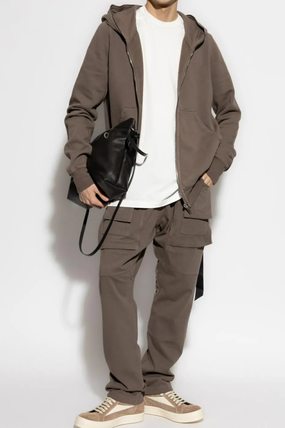 Rick Owens BIAŁY T-shirt `Level T`