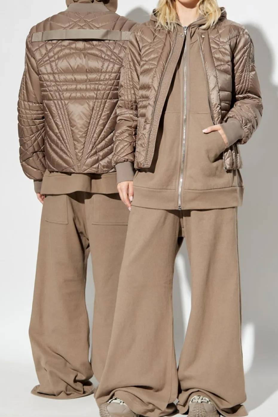Rick Owens BRĄZOWY Rick Owens x Moncler