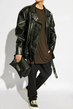 Rick Owens BRĄZOWY T-shirt `Level T`