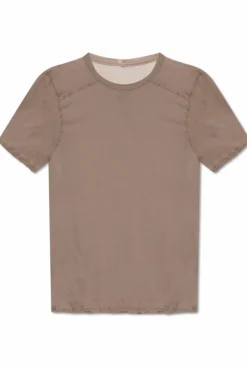 Rick Owens BRĄZOWY T-shirt `Level T`