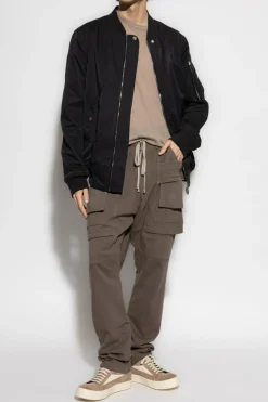 Rick Owens BRĄZOWY T-shirt `Level T`