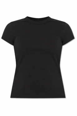 Rick Owens CZARNY Bawełniany t-shirt z okrągłym dekoltem