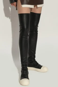 Rick Owens CZARNY Buty `High Stocking Sneaks`