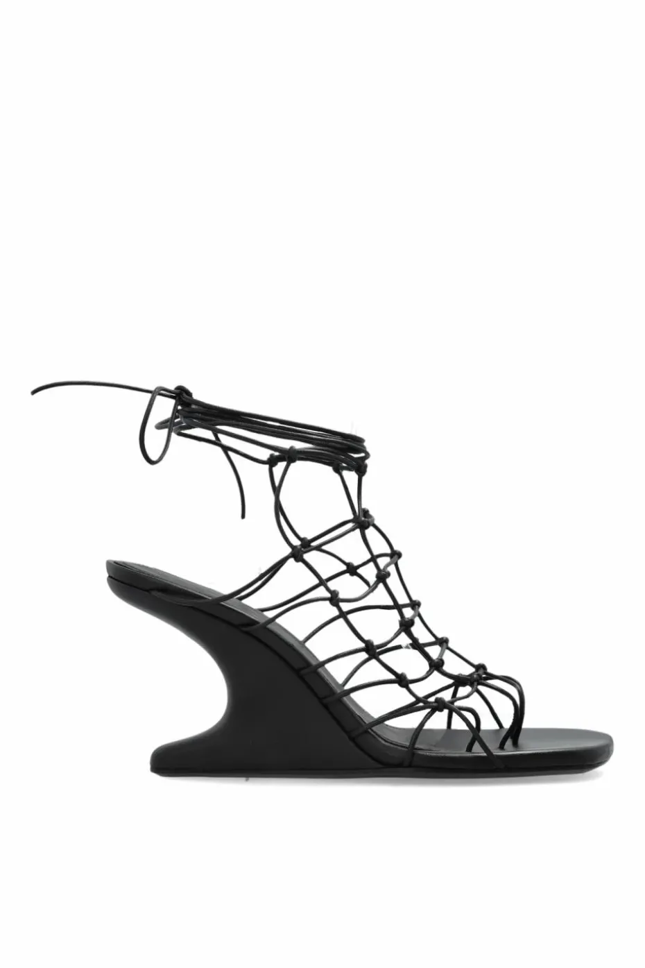 Rick Owens CZARNY Buty na koturnie