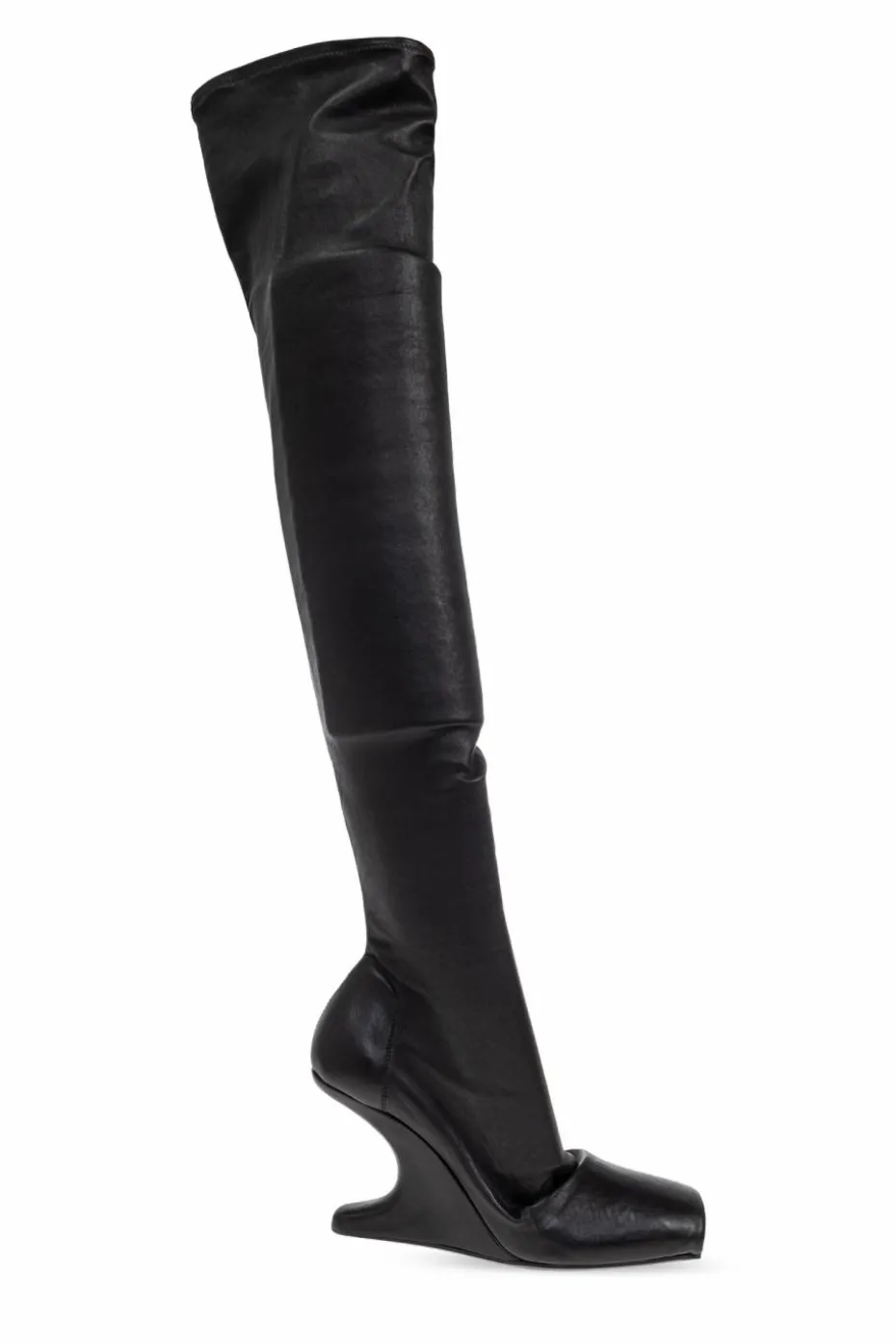 Rick Owens CZARNY Kozaki na obcasie