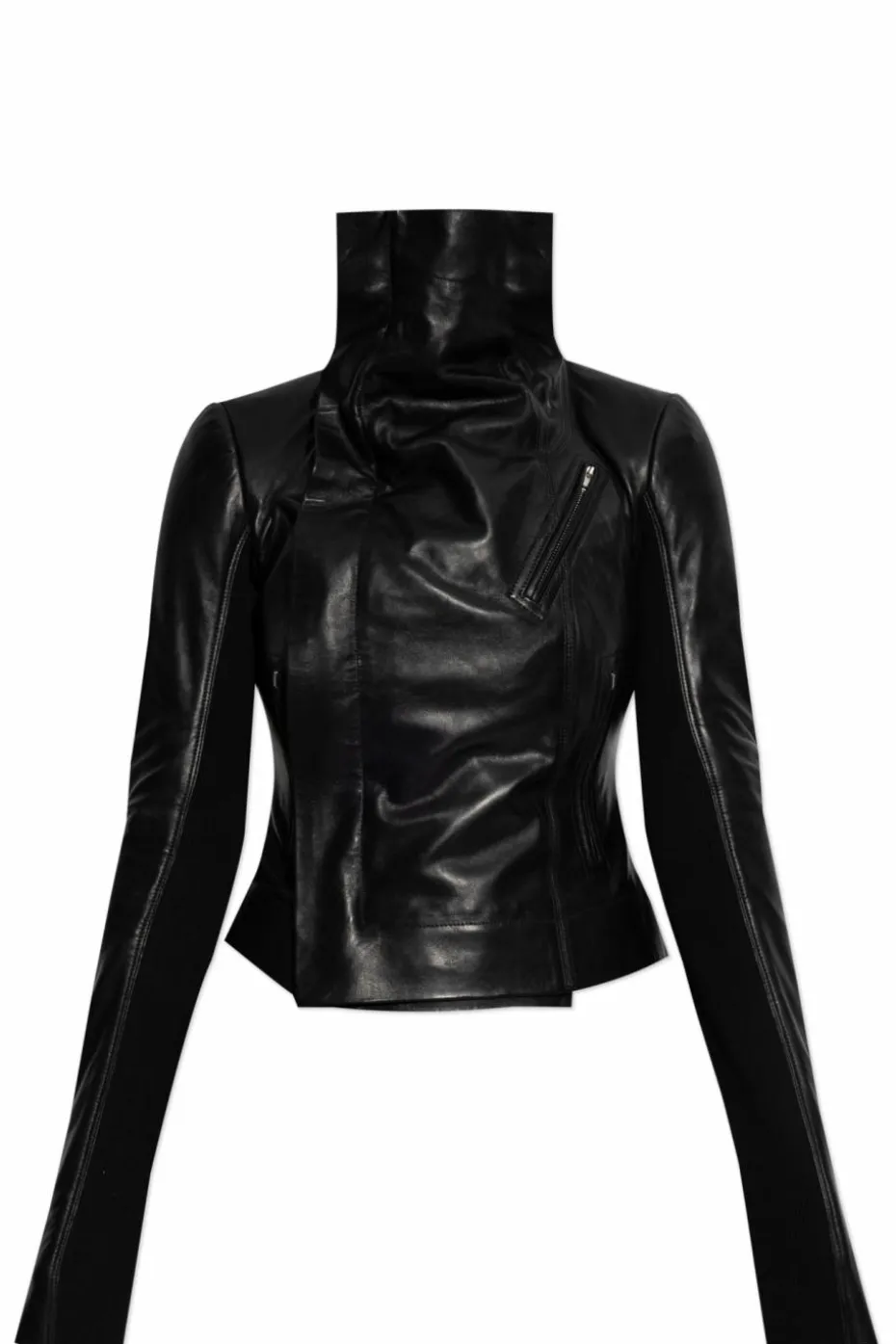 Rick Owens CZARNY Kurtka skórzana `Classic`
