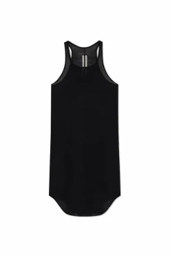 Rick Owens CZARNY Prążkowany top bez rękawów
