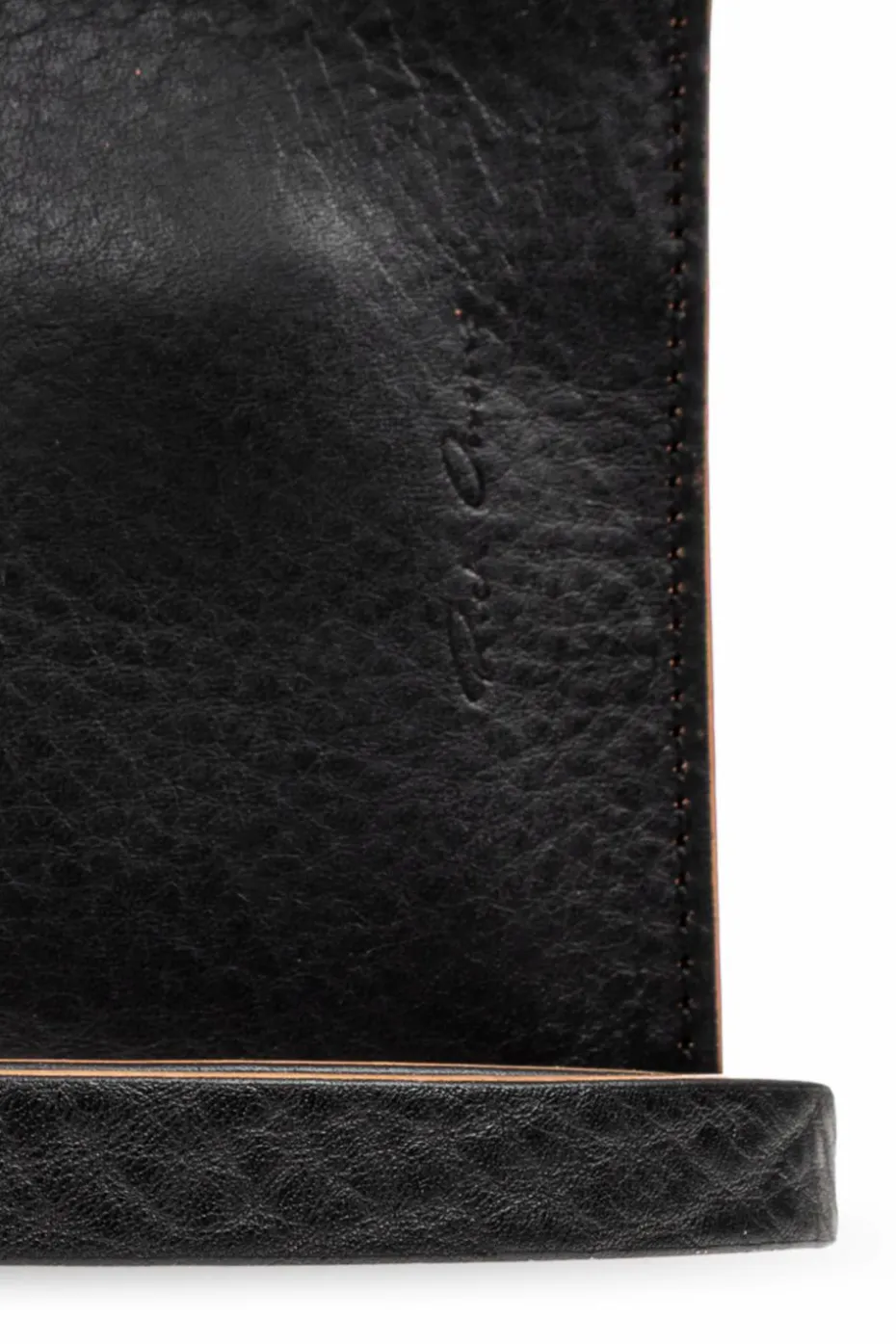 Rick Owens CZARNY Skórzana saszetka na pasku