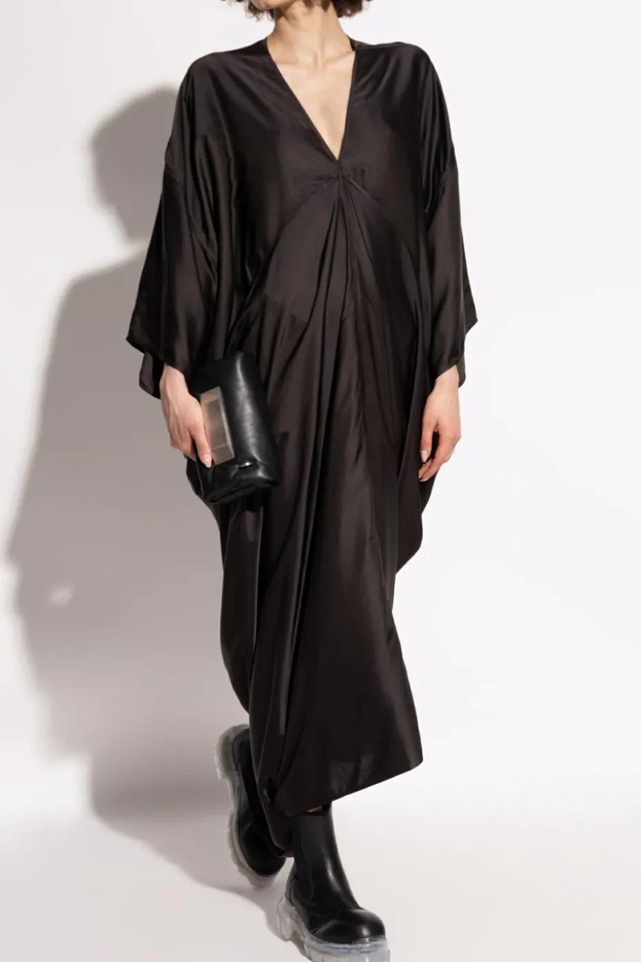 Rick Owens CZARNY Sukienka `Tommyknite`